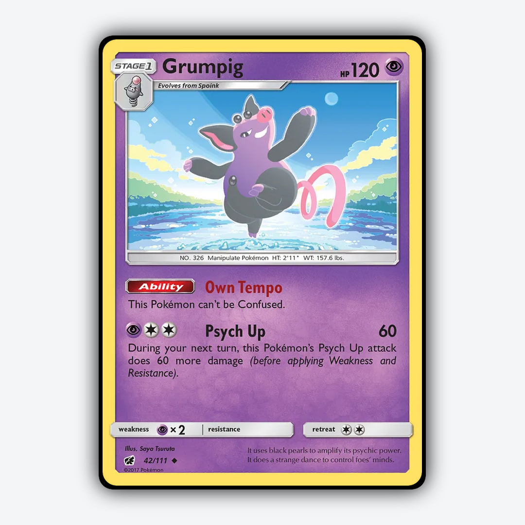 Grumpig 042/111 - Crimson Invasion Set - Card Rug