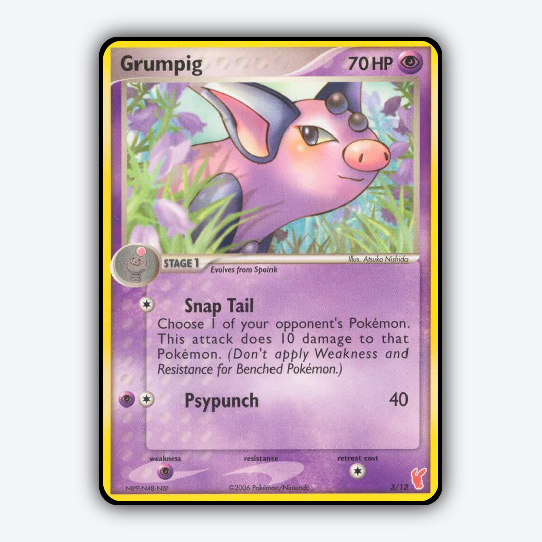 Grumpig 003/12 - EX Trainer Kit 2 Plusle Set - Card Rug