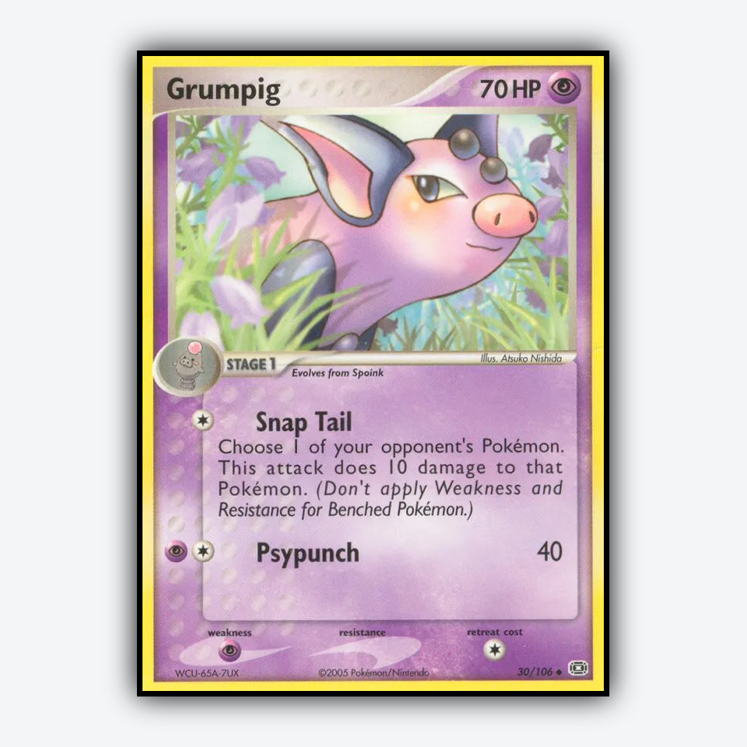 Grumpig 030/106 - Emerald Set - Card Rug