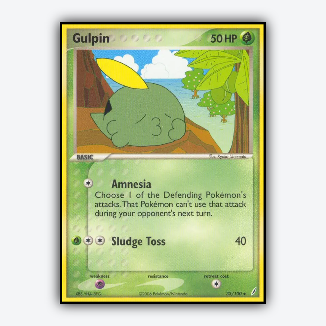 Gulpin 033/100 - Crystal Guardians Set - Card Rug