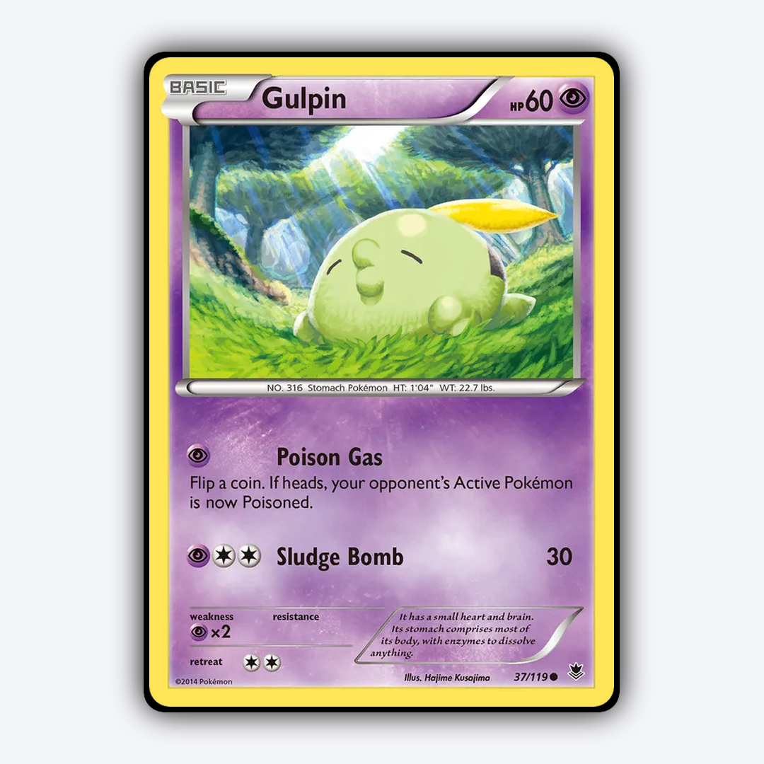 Gulpin 037/119 - Phantom Forces Set - Card Rug