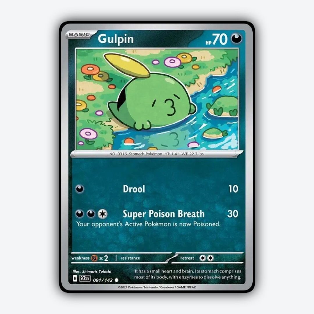 Gulpin 091/142 - Stellar Crown Set - Card Rug