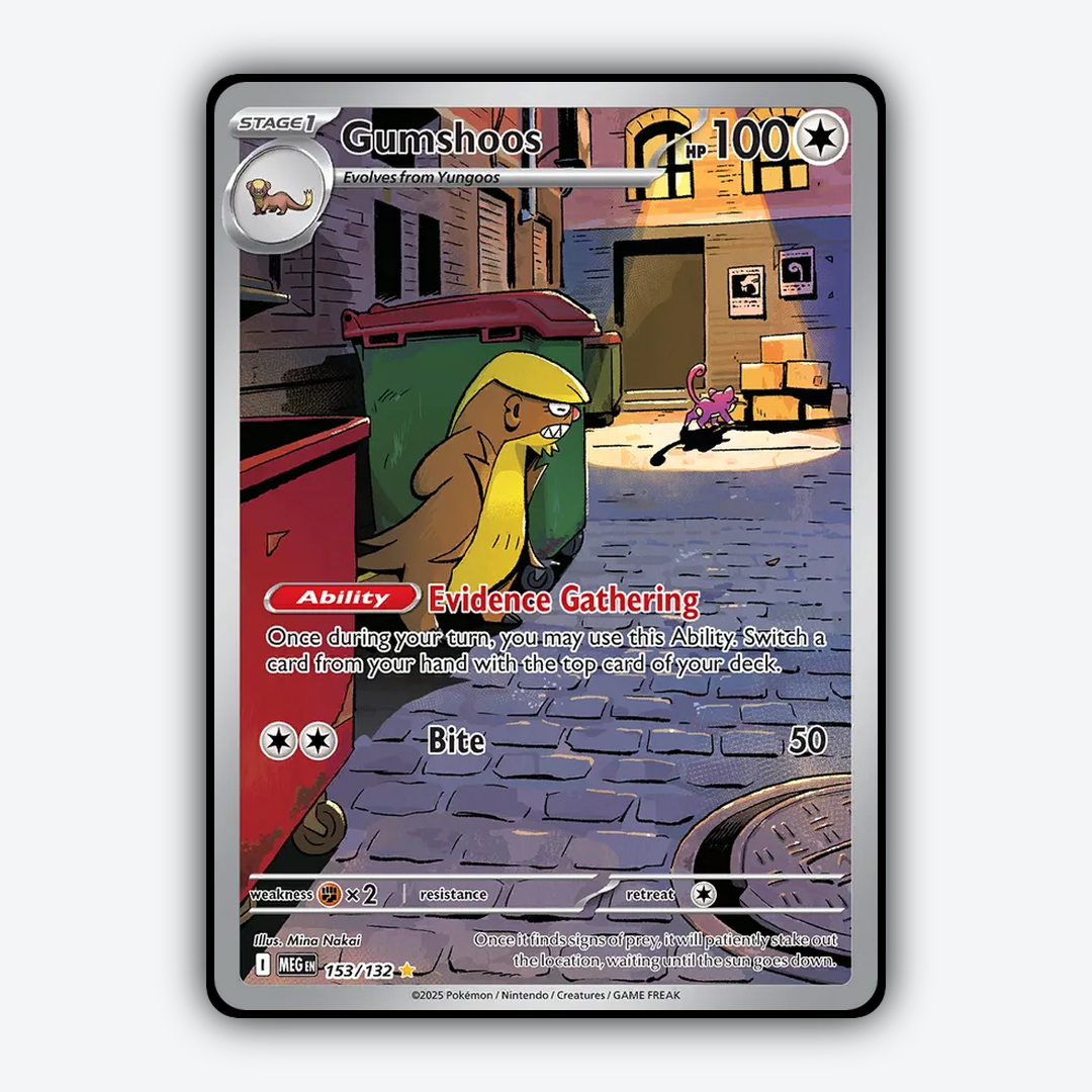 Gumshoos #153 - Mega Evolution Set - Card Rug