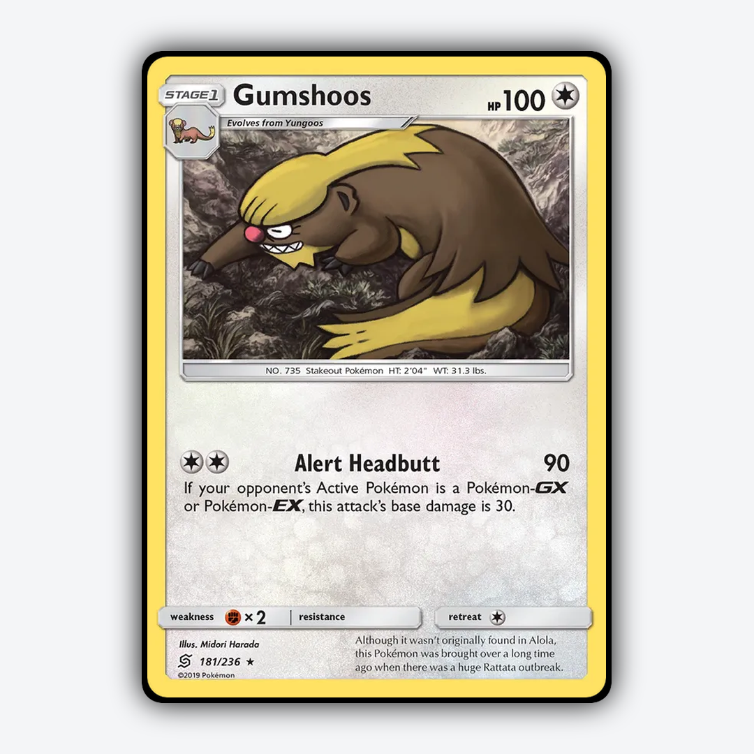Gumshoos 181/236 - Unified Minds Set - Card Rug