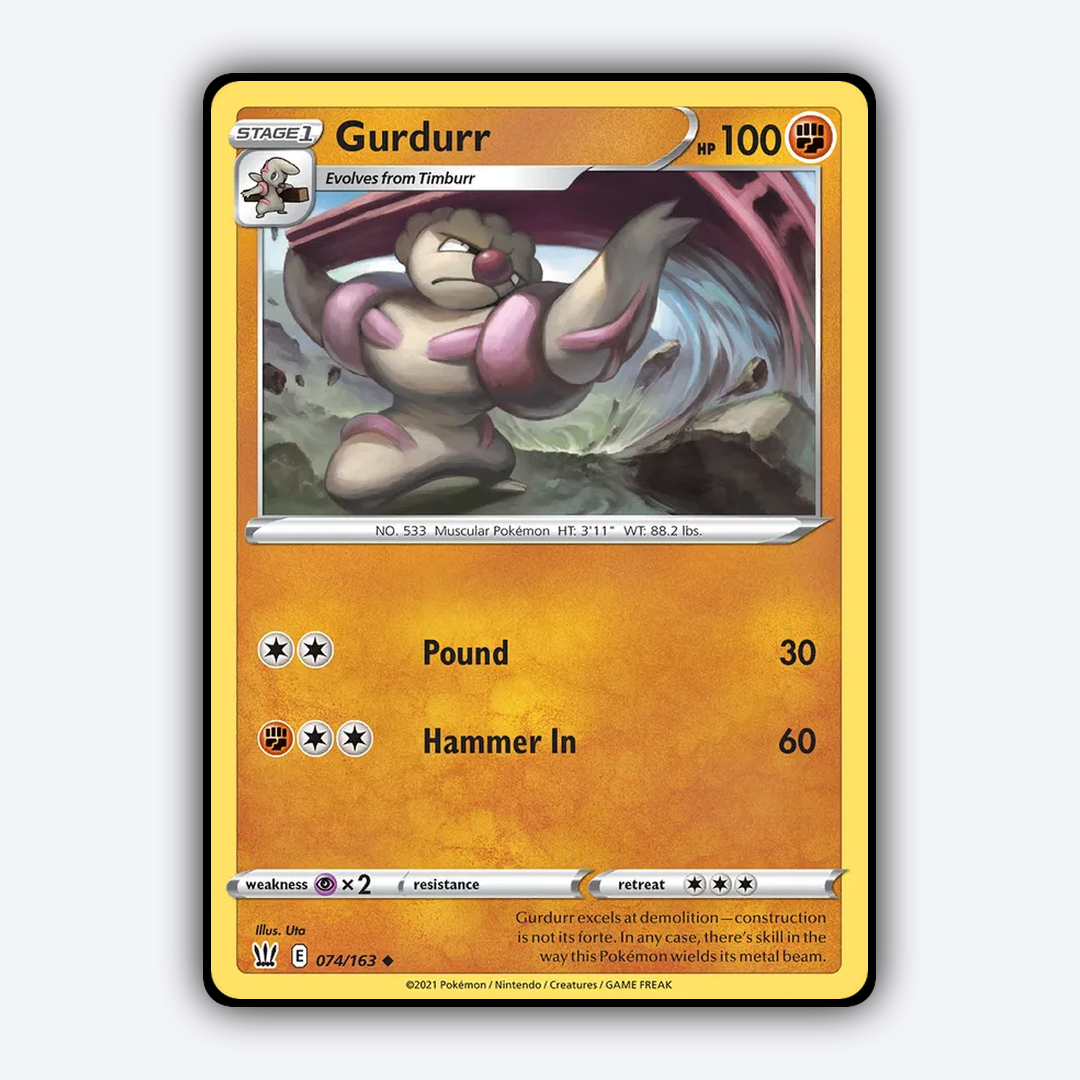 Gurdurr 074/163 - Battle Styles Set - Card Rug
