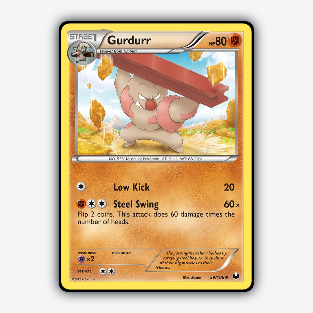 Gurdurr 059/108 - Dark Explorers Set - Card Rug
