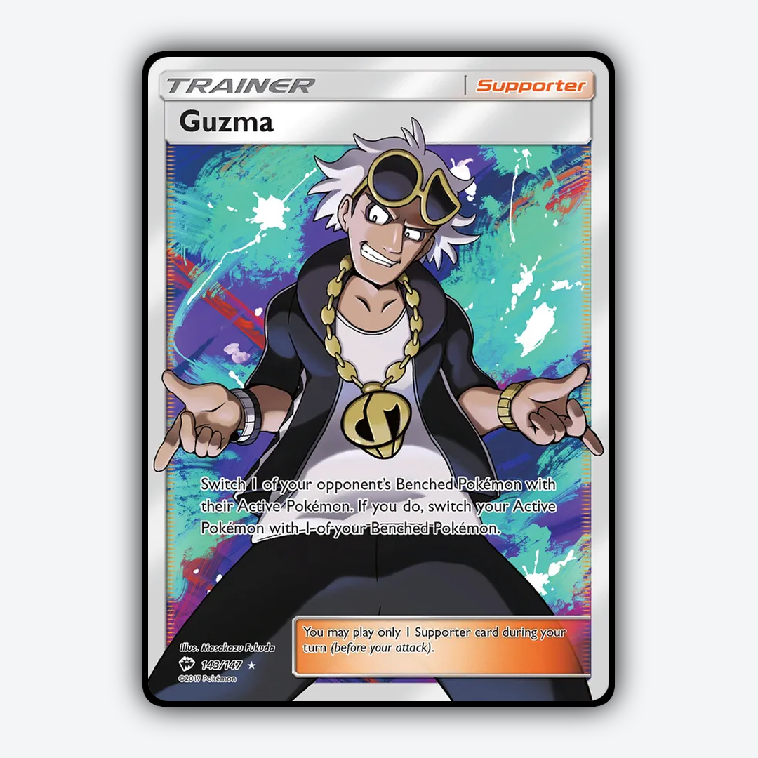 Guzma 143/147 - Burning Shadows Set - Card Rug