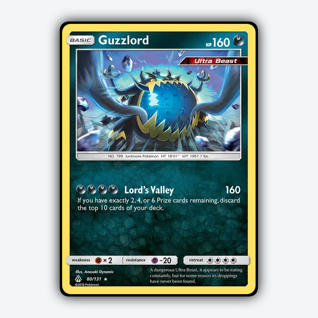 Guzzlord 080/131 - Forbidden Light Set - Card Rug