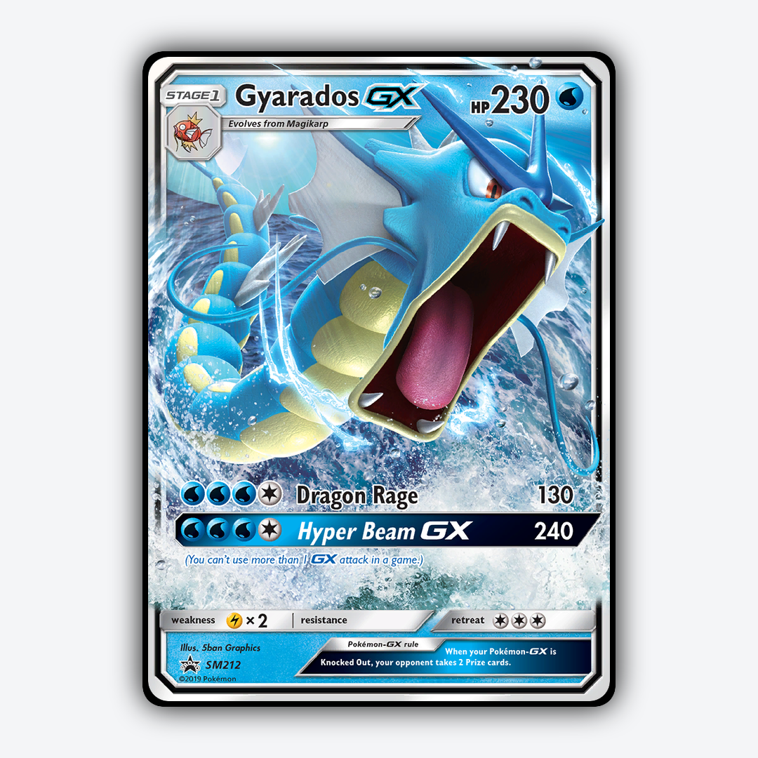 Gyarados-GX #212 - SM Black Star Promos Set - Card Rug