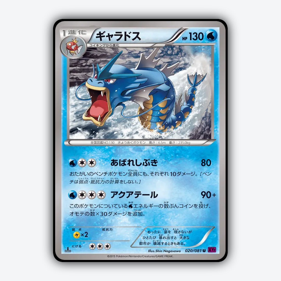 Gyarados 020/081 - Bandit Ring Set - Card Rug (JP)