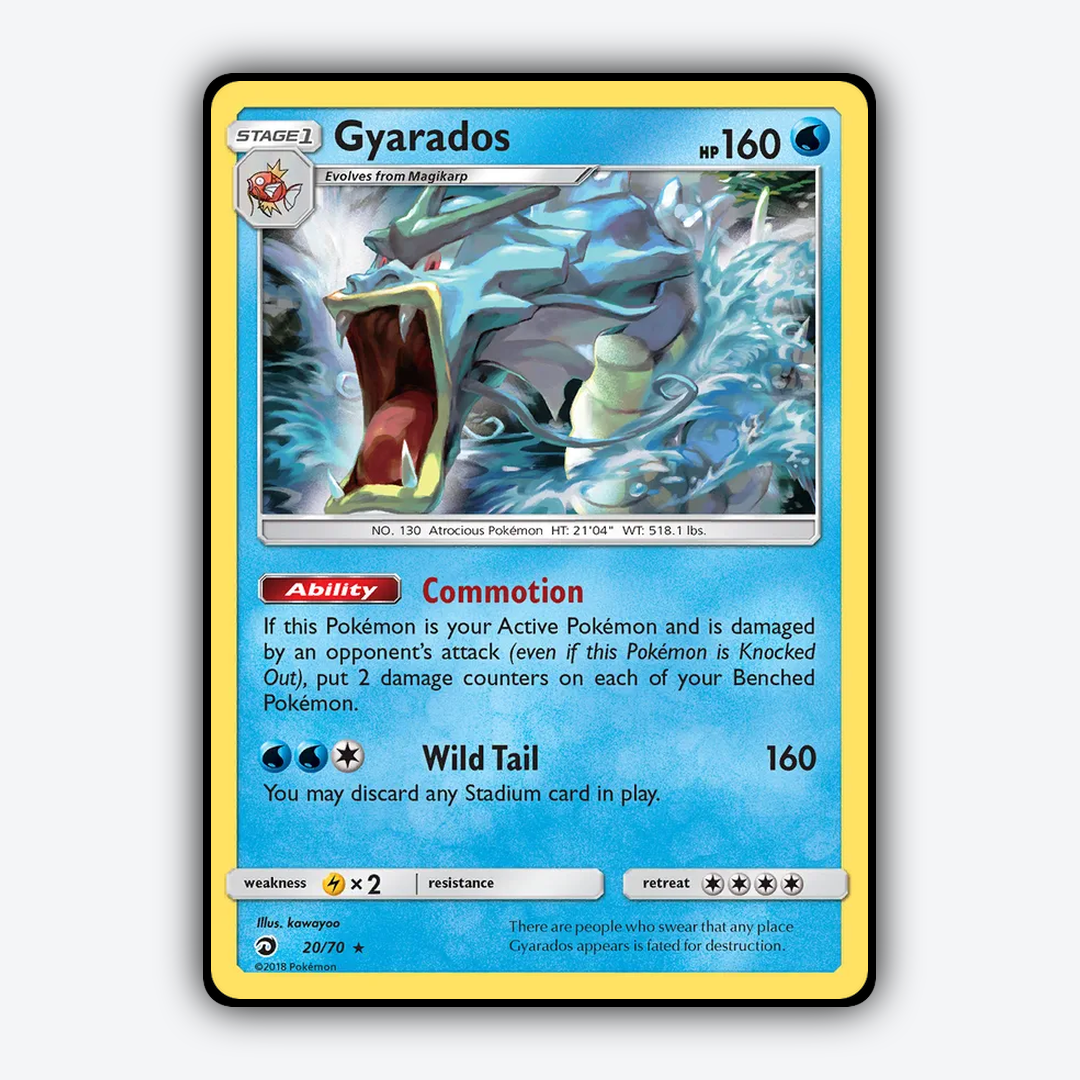Gyarados 020/70 - Dragon Majesty Set - Card Rug