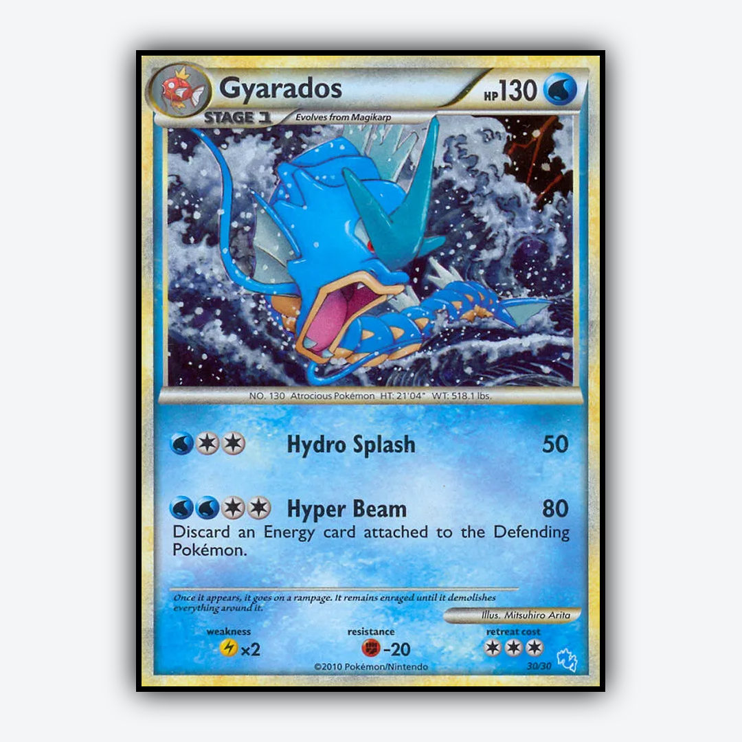 Gyarados 030/30 - HGSS Trainer Kit Gyarados Set - Card Rug