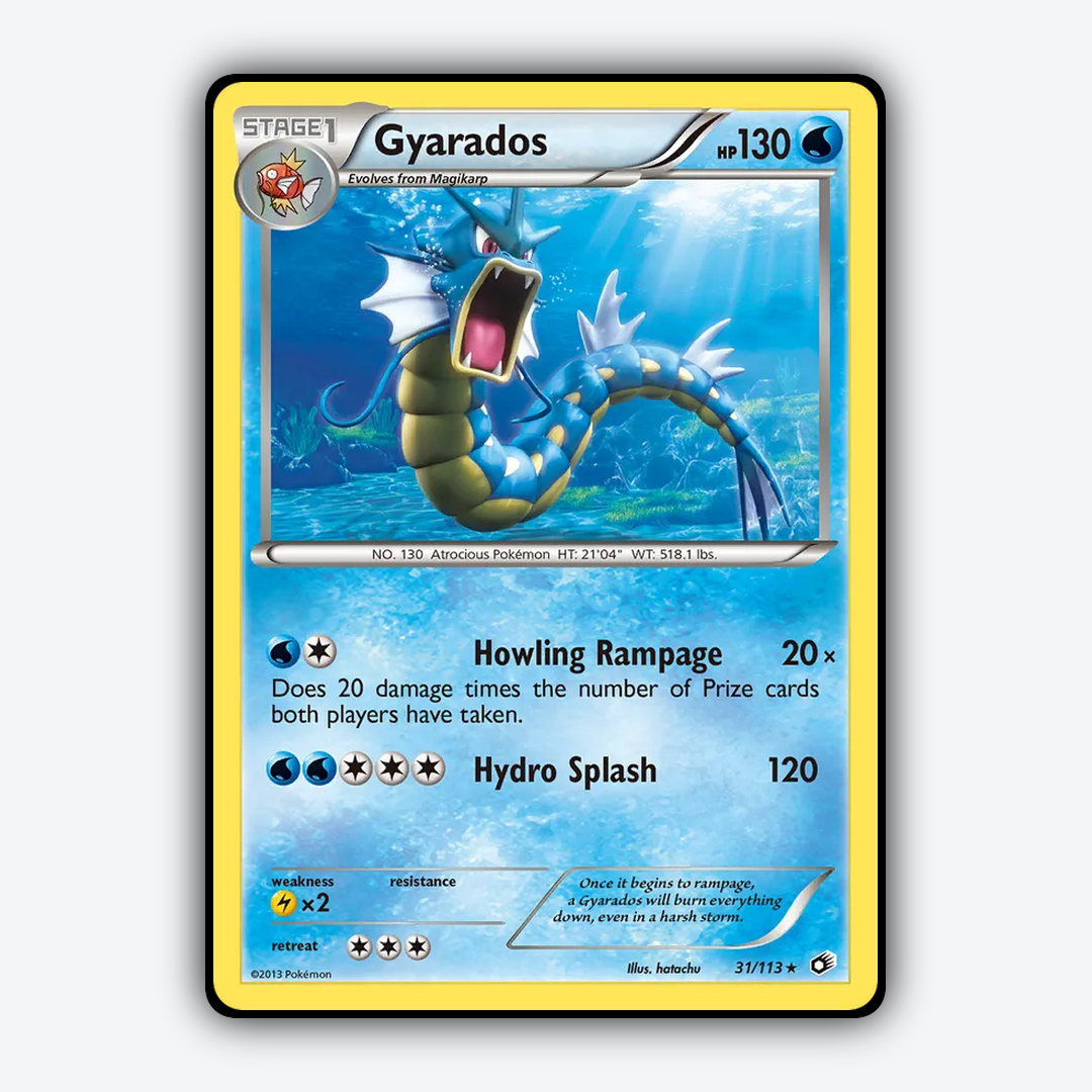 Gyarados 031/113 - Legendary Treasures Set - Card Rug