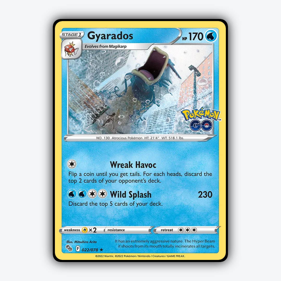 Gyarados 022/78 - Pokémon GO Set - Card Rug