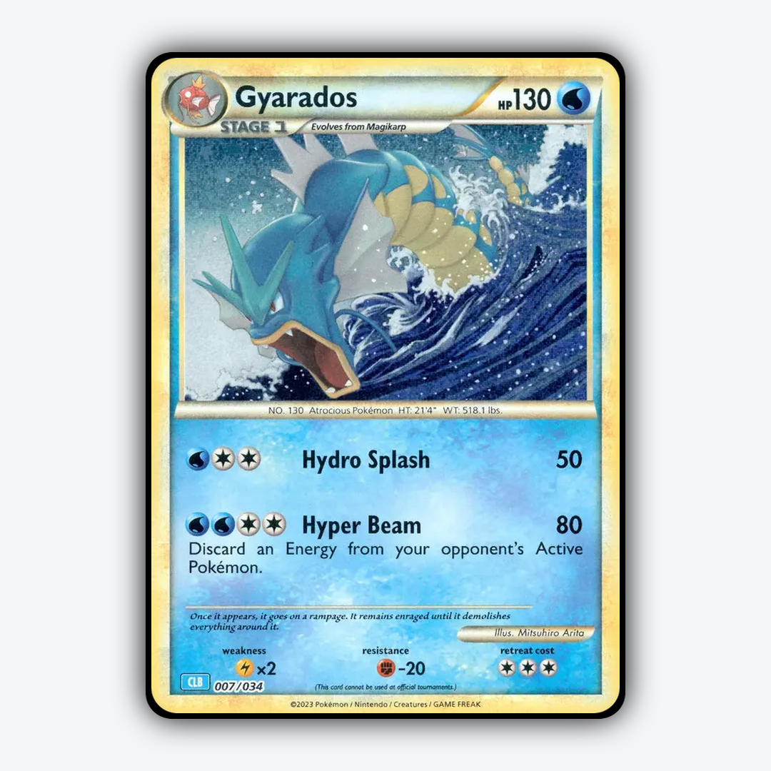 Gyarados 007/034 - Pokémon TCG Classic - Blastoise Set - Card Rug