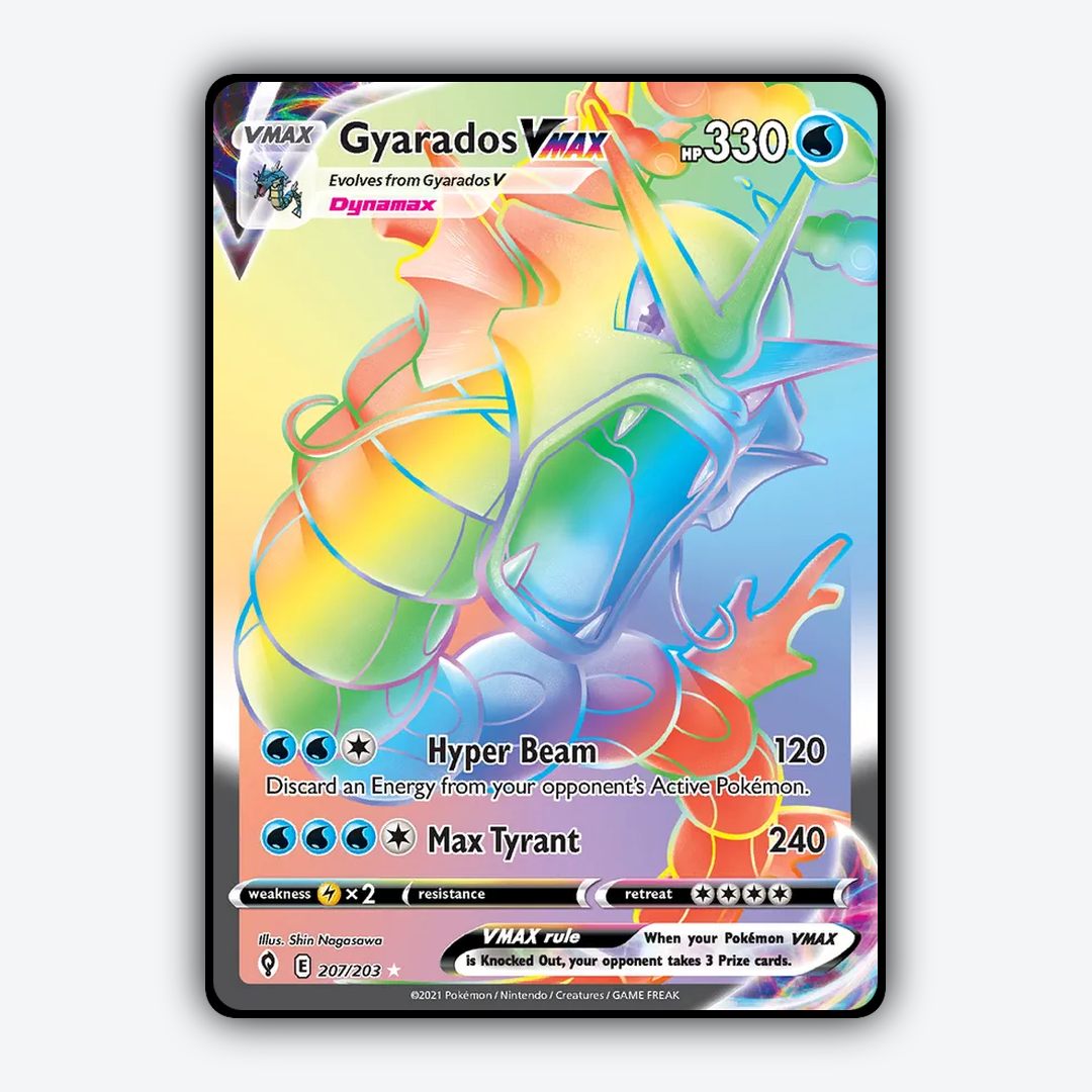 Gyarados VMAX #207 - Evolving Skies Set - Card Rug