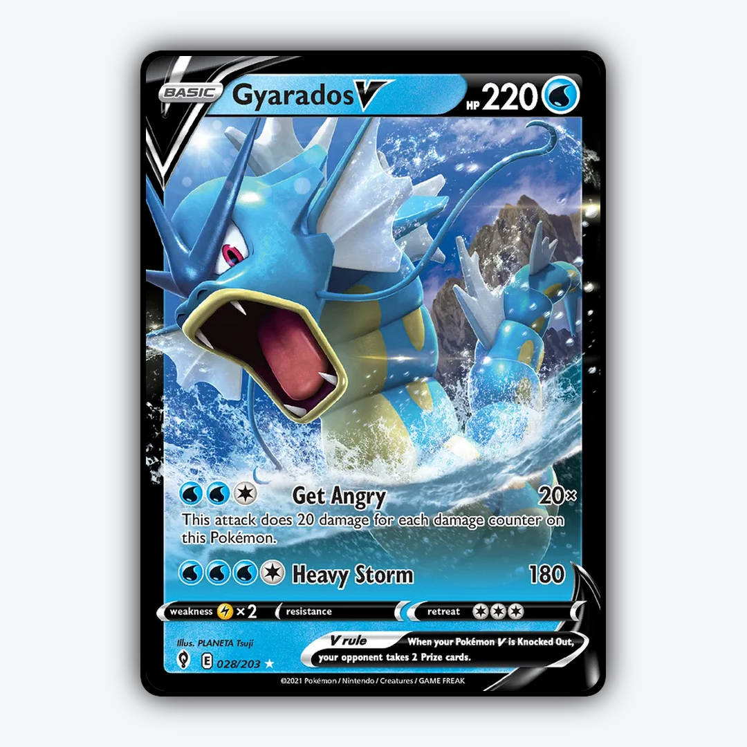 Gyarados V #28 - Evolving Skies Set - Card Rug