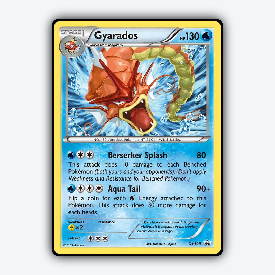 Gyarados #109 - XY Black Star Promos Set - Card Rug