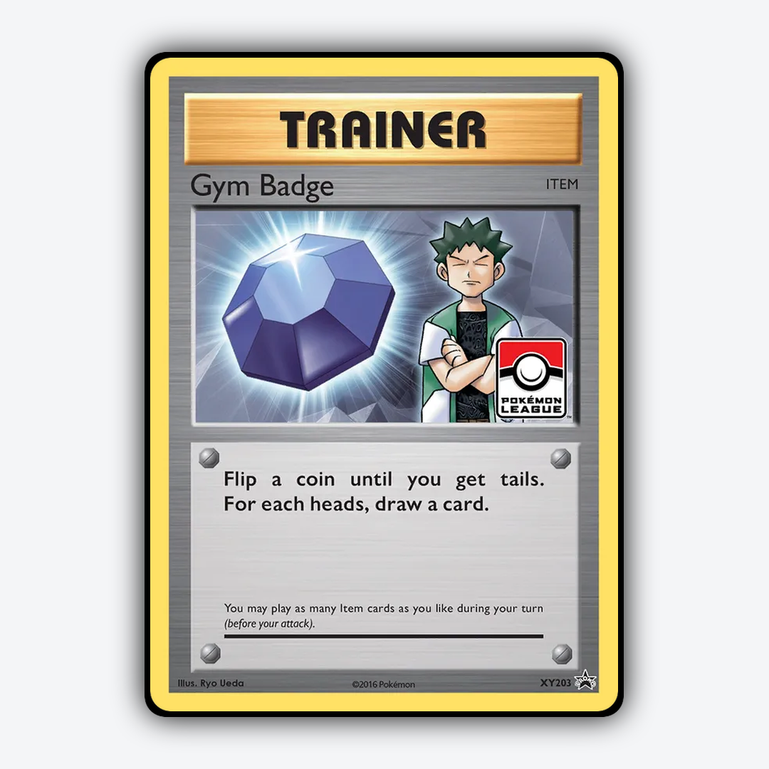 Gym Badge #203 - XY Black Star Promos Set - Card Rug