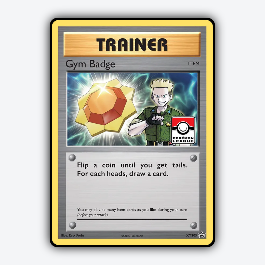 Gym Badge #205 - XY Black Star Promos Set - Card Rug