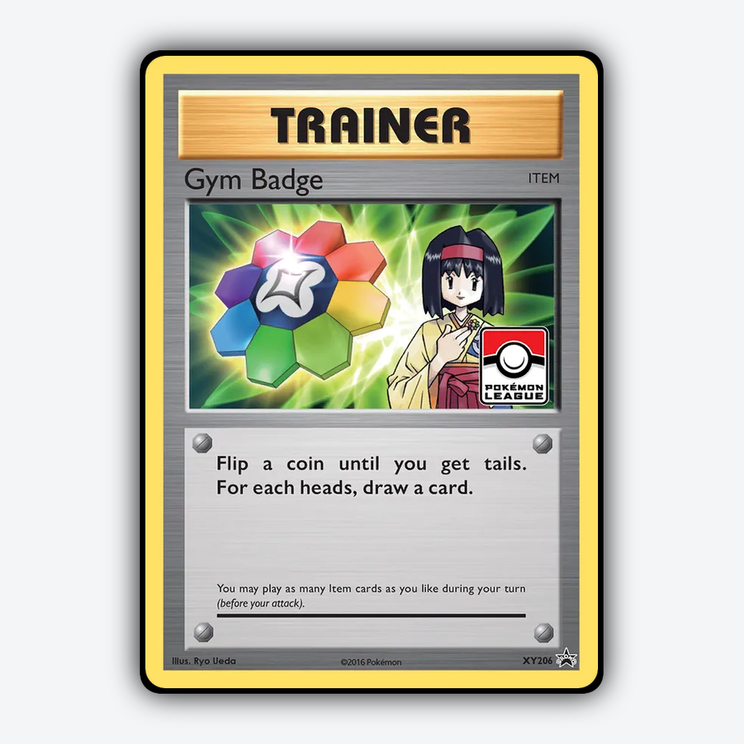 Gym Badge #206 - XY Black Star Promos Set - Card Rug