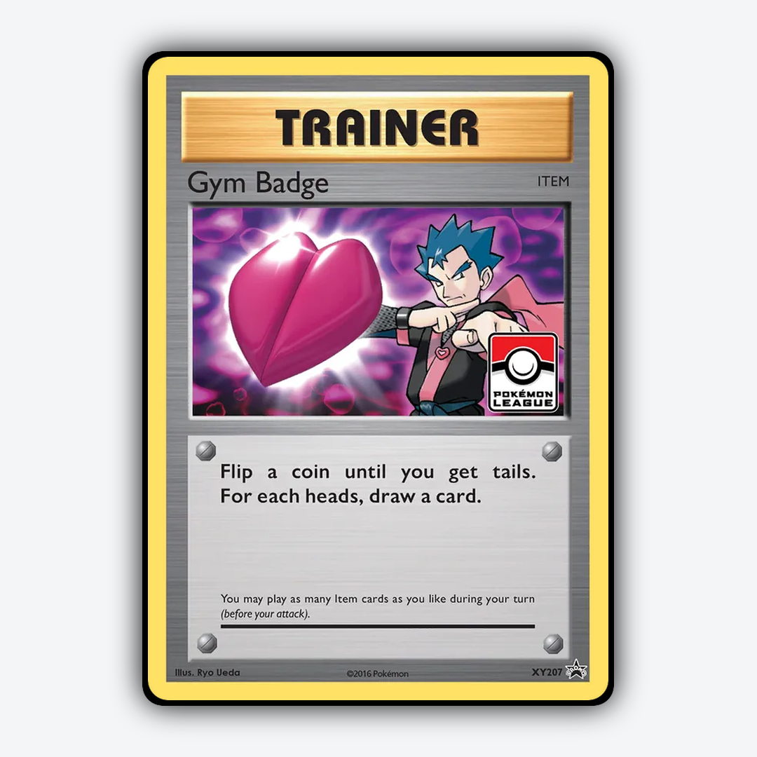Gym Badge #207 - XY Black Star Promos Set - Card Rug