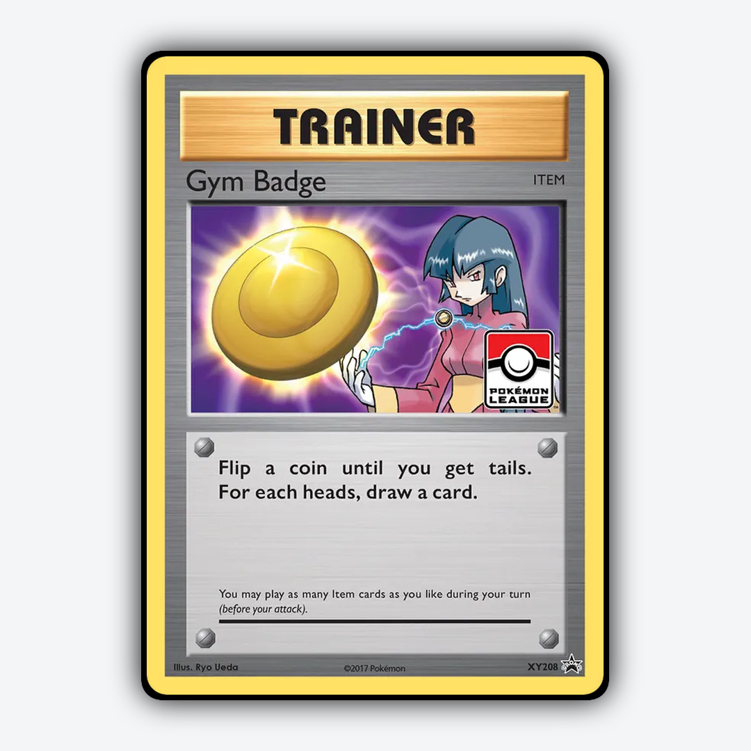 Gym Badge #208 - XY Black Star Promos Set - Card Rug