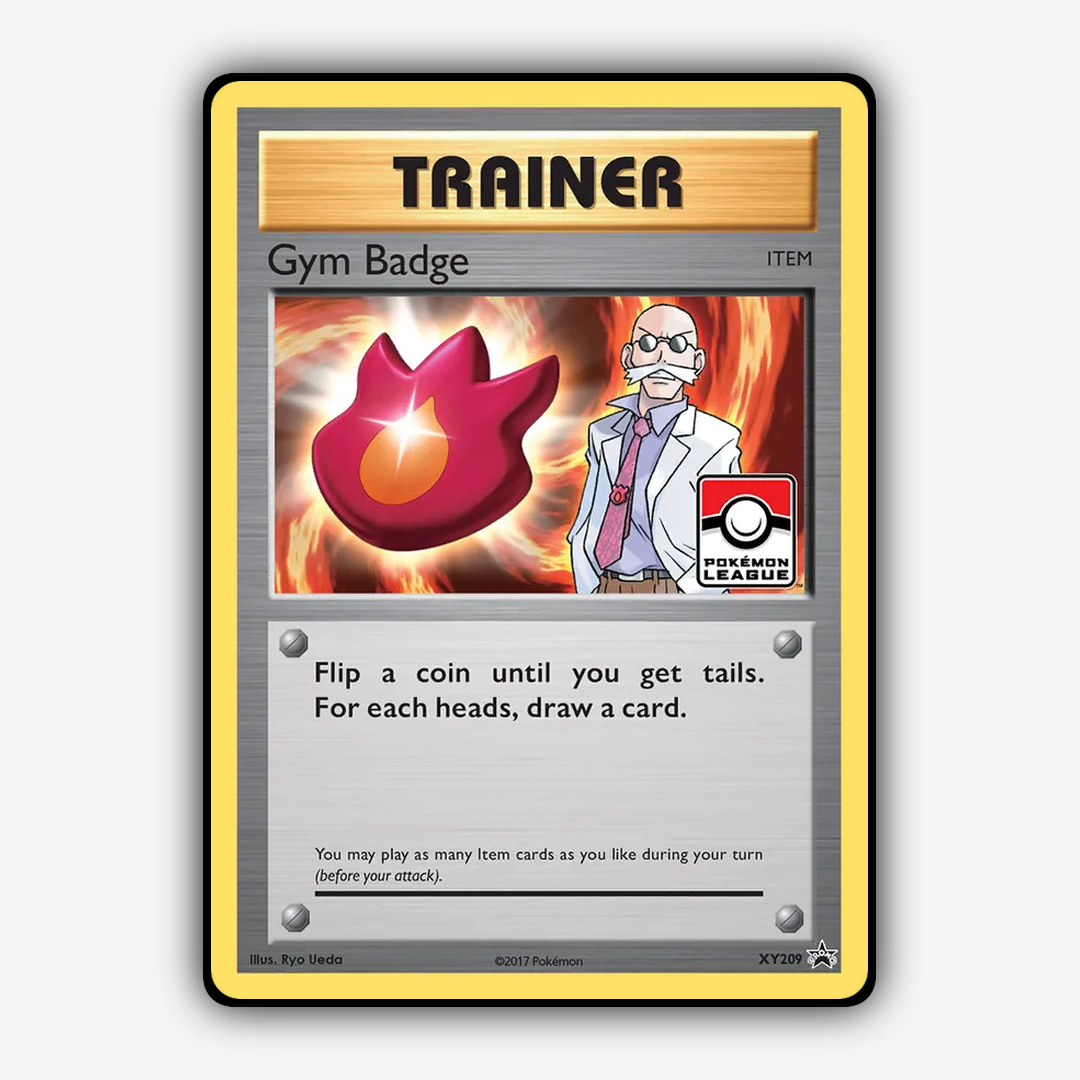 Gym Badge #209 - XY Black Star Promos Set - Card Rug