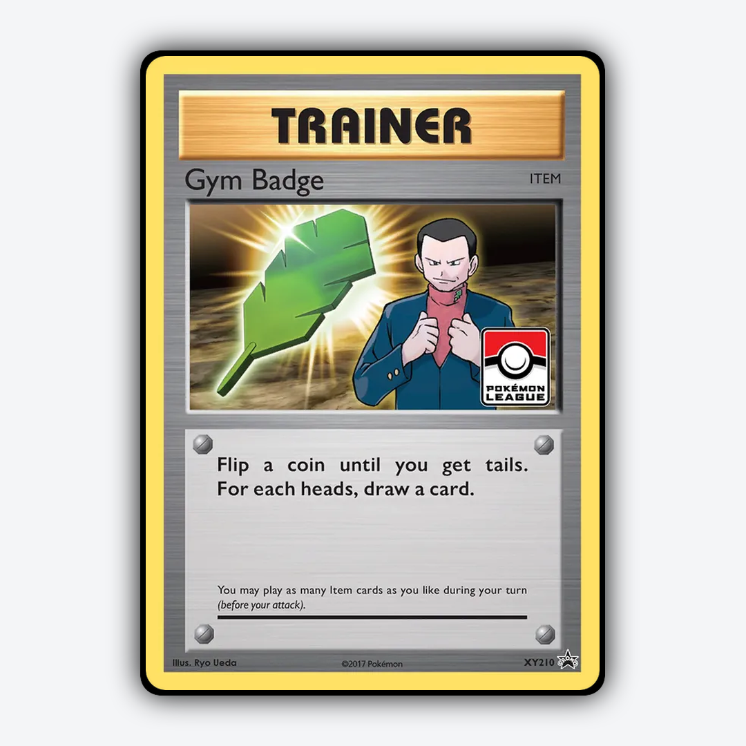 Gym Badge #210 - XY Black Star Promos Set - Card Rug
