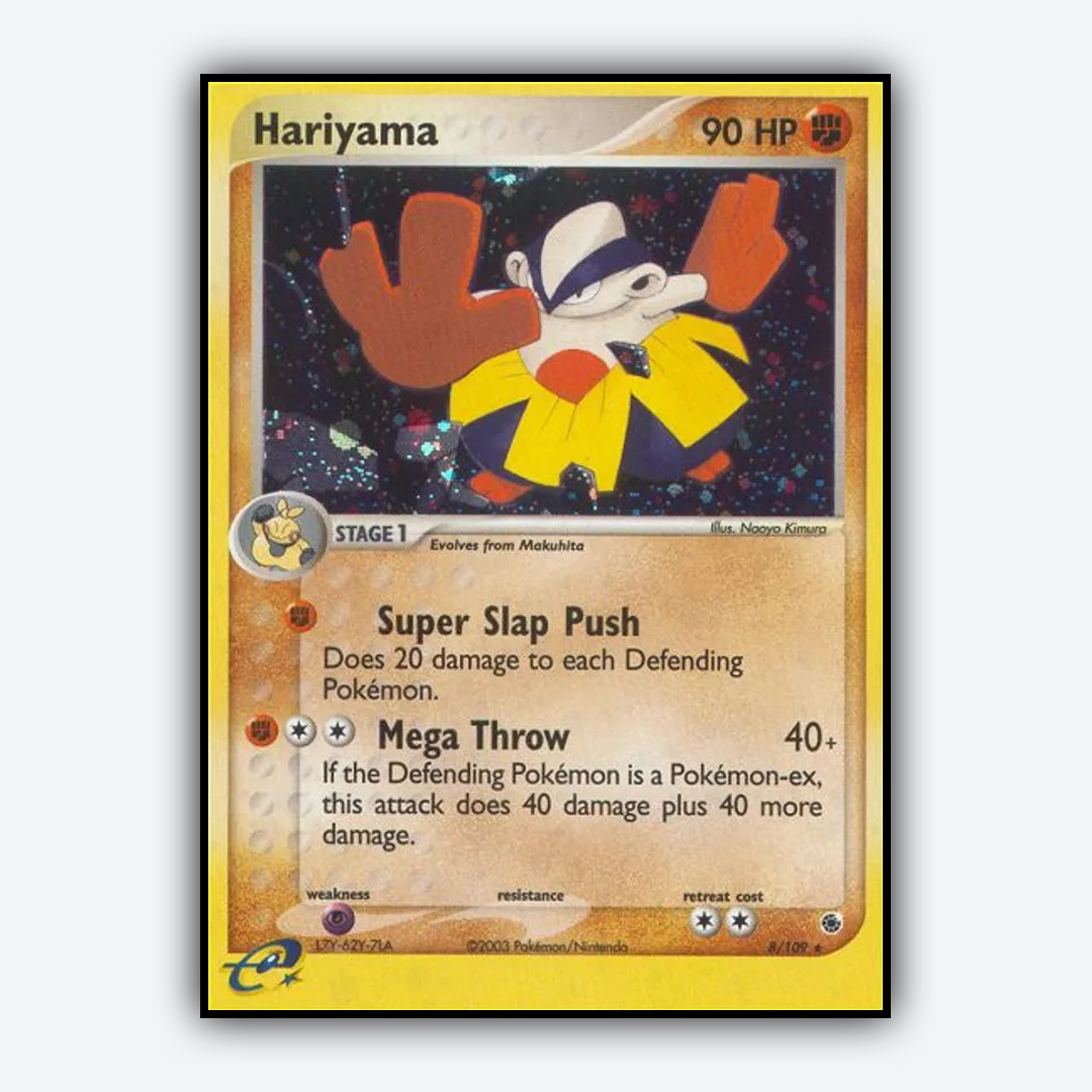 Hariyama 008/109 - Ruby & Sapphire Set - Card Rug