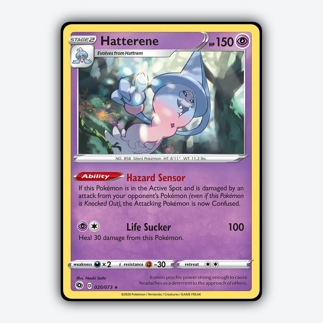 Hatterene 020/73 - Champion's Path Set - Card Rug