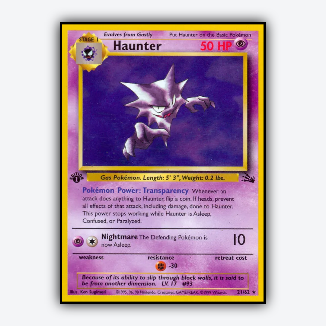 Haunter 021/62 - Fossil Set - Card Rug