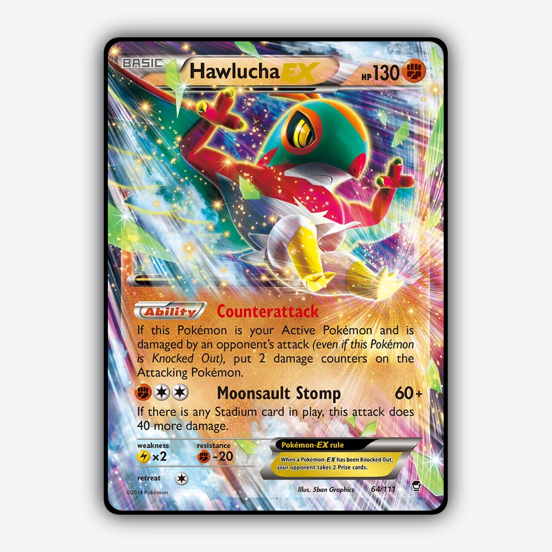 Hawlucha-EX 064/111 - Furious Fists Set - Card Rug