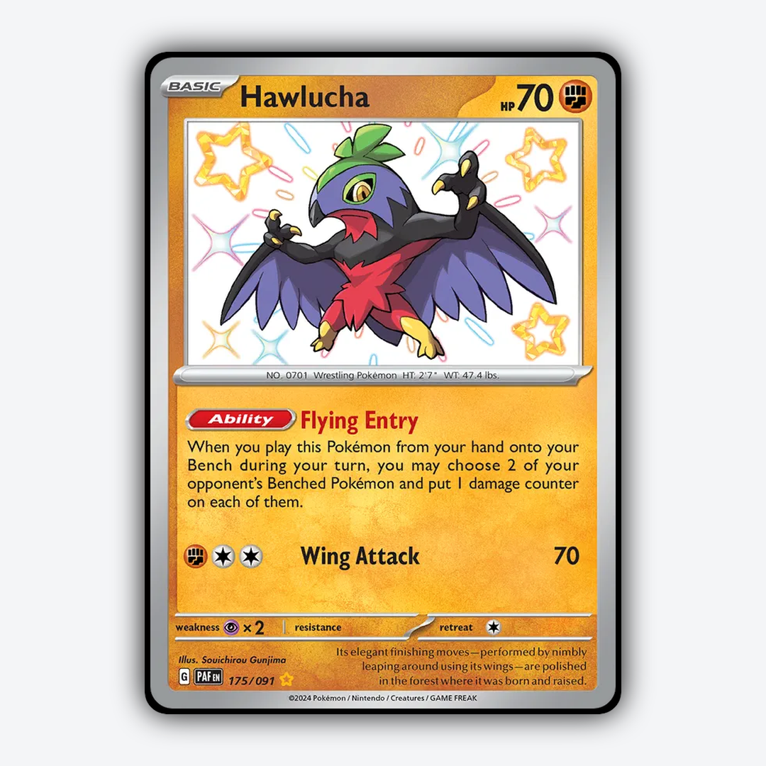 Hawlucha #175 - Paldean Fates Set - Card Rug