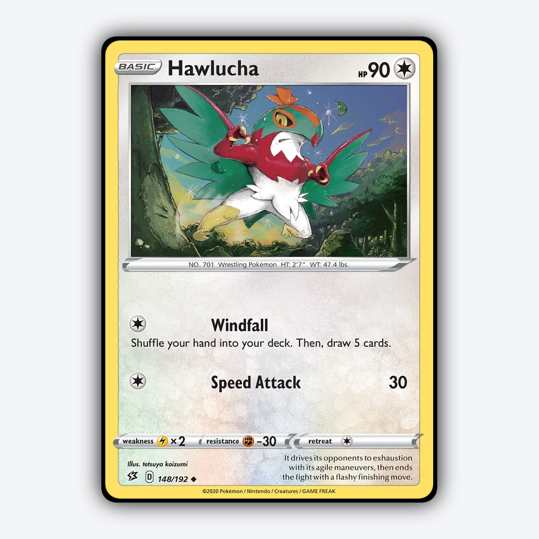 Hawlucha 148/192 - Rebel Clash Set - Card Rug