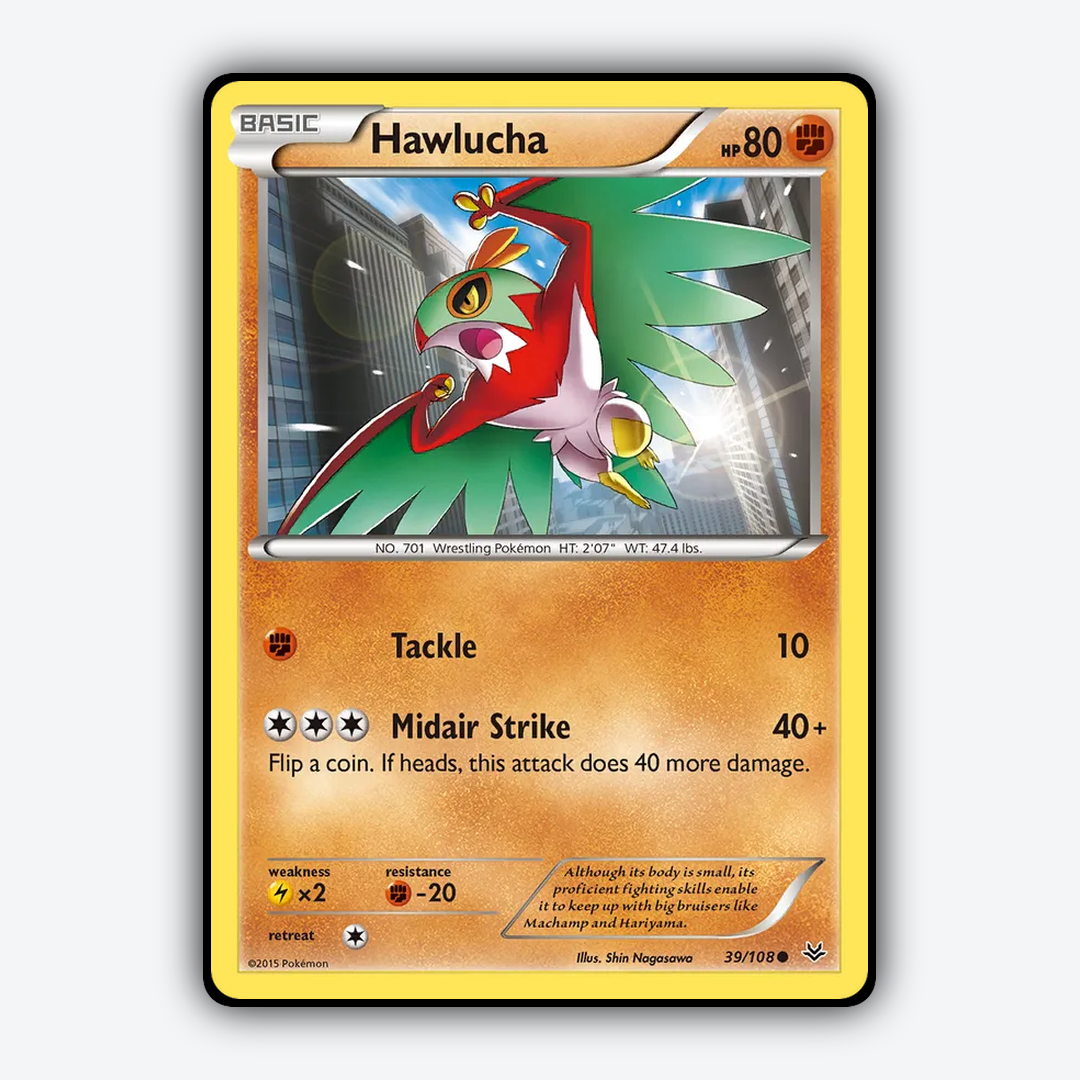 Hawlucha 039/108 - Roaring Skies Set - Card Rug