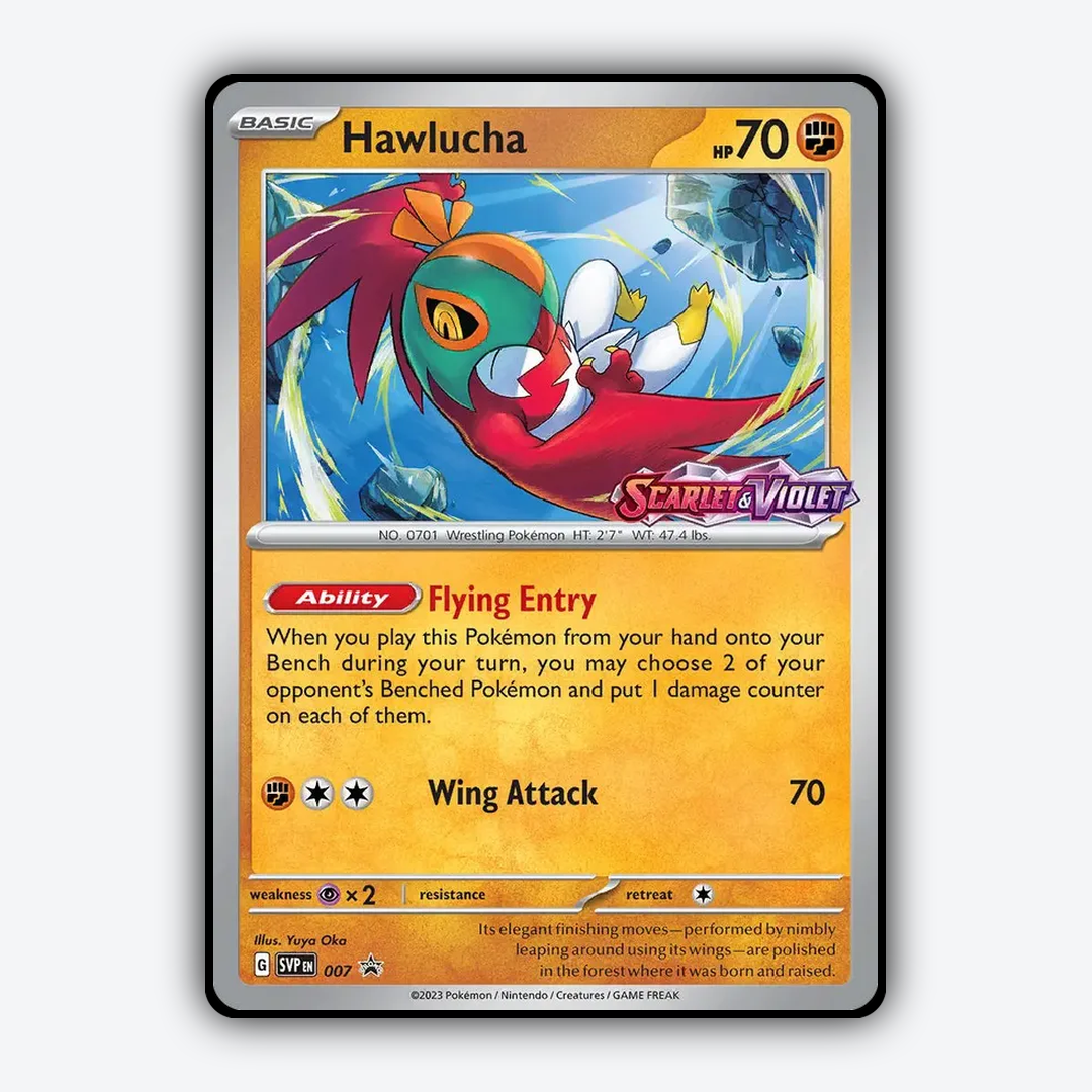 Hawlucha #7 - Scarlet & Violet Black Star Promos Set - Card Rug