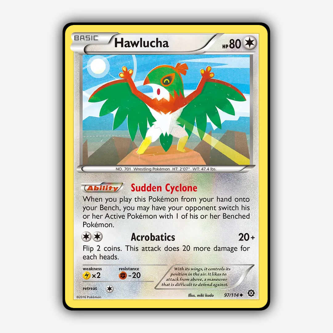 Hawlucha 097/114 - Steam Siege Set - Card Rug