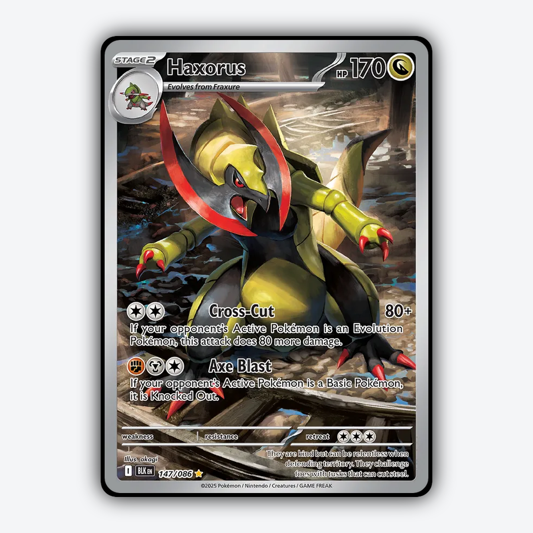 Haxorus #147 - Black Bolt Set - Card Rug