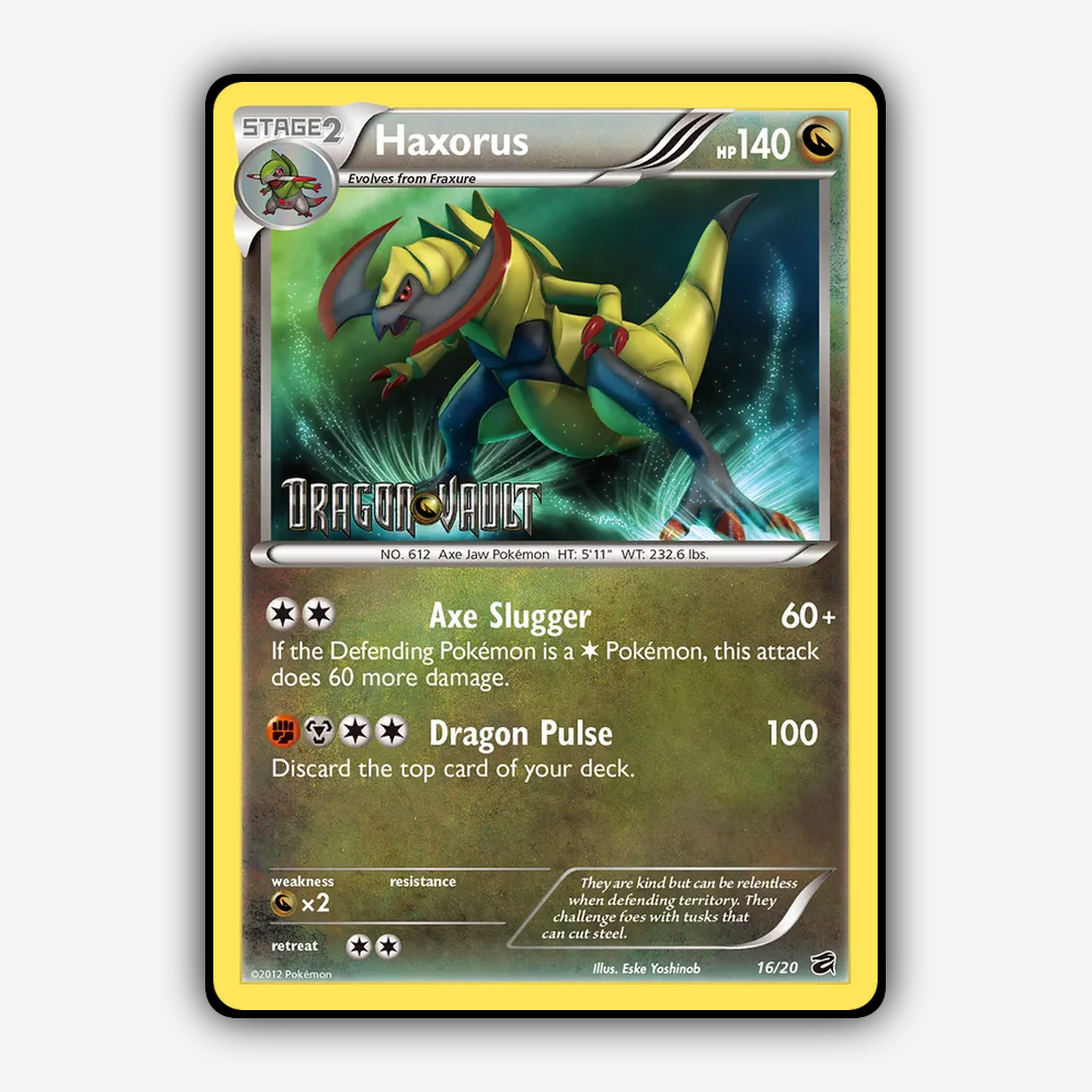 Haxorus 016/20 - Dragon Vault Set - Card Rug