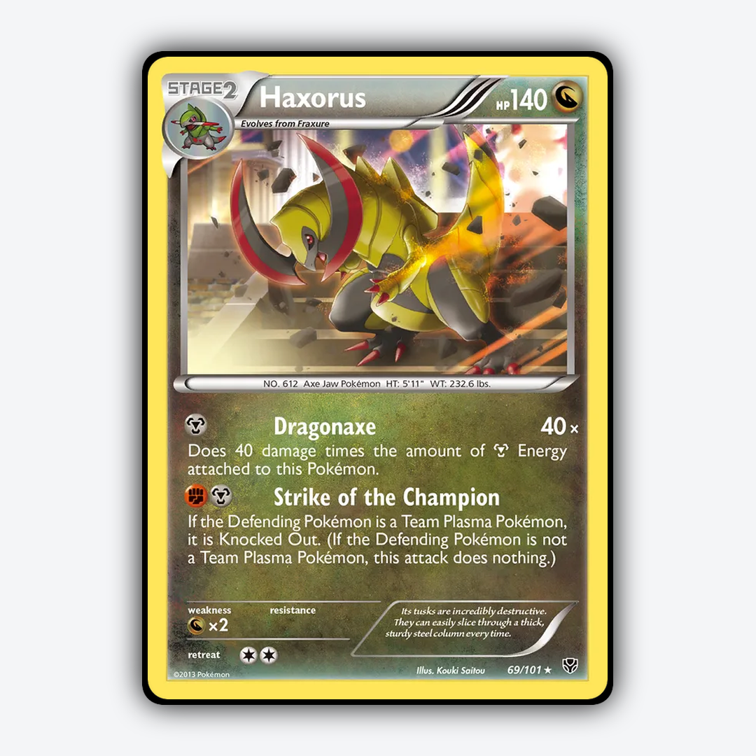 Haxorus 069/101 - Plasma Blast Set - Card Rug