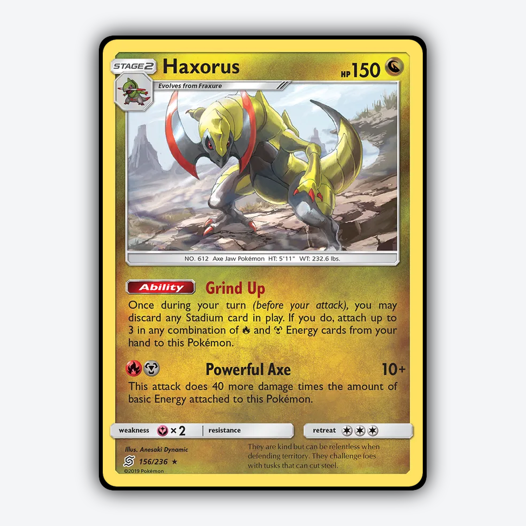 Haxorus 156/236 - Unified Minds Set - Card Rug