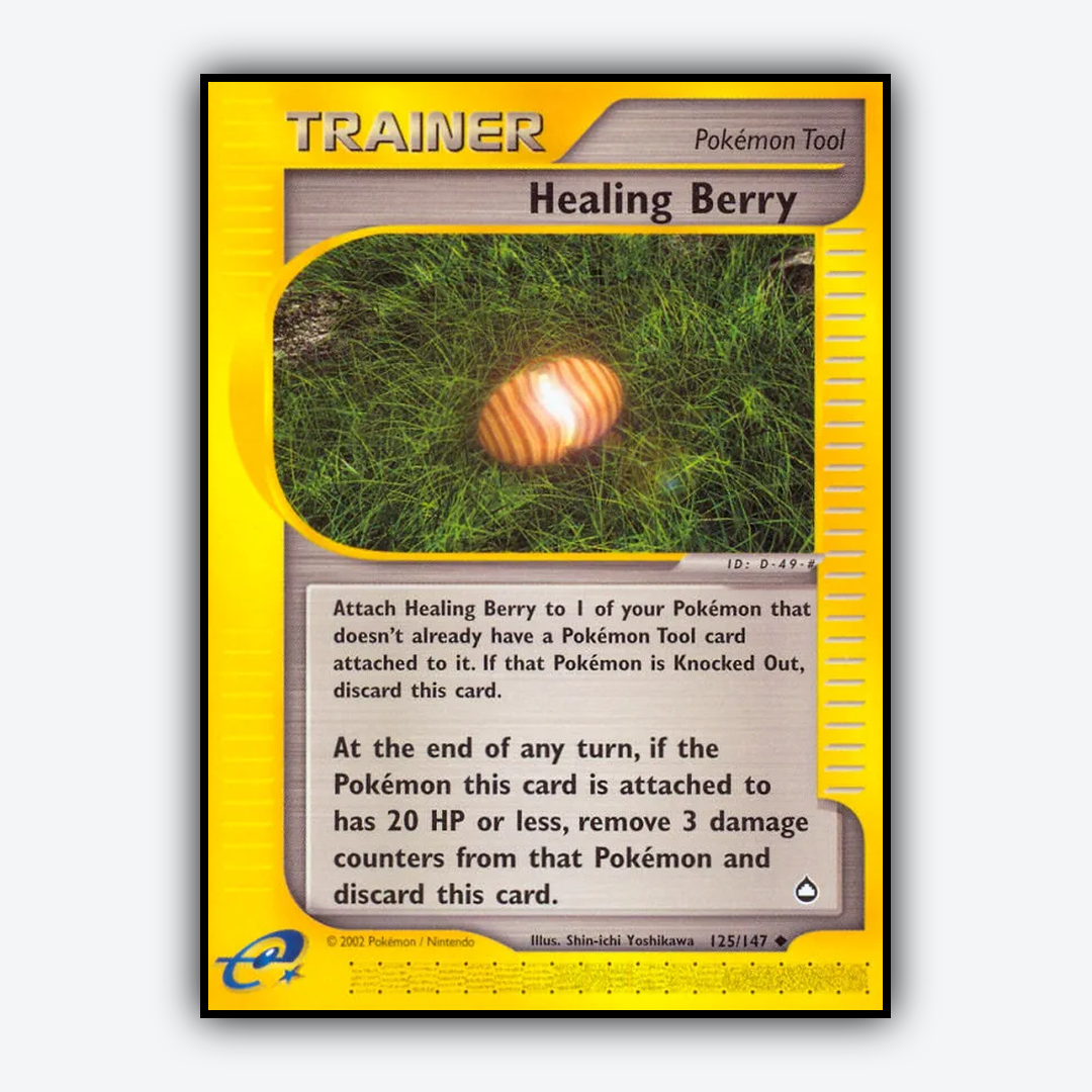 Healing Berry 125/147 - Aquapolis Set - Card Rug