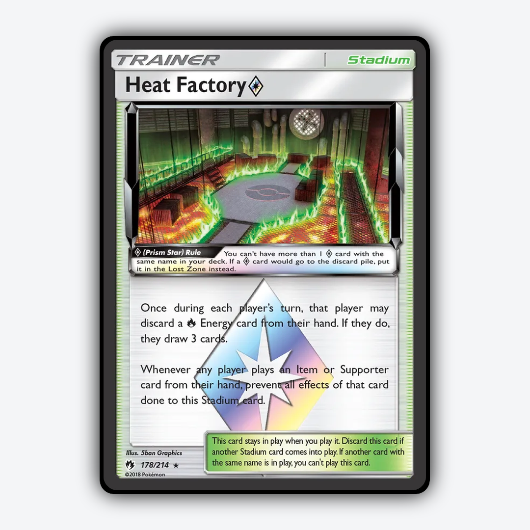 Heat Factory ◇ 178/214 - Lost Thunder Set - Card Rug