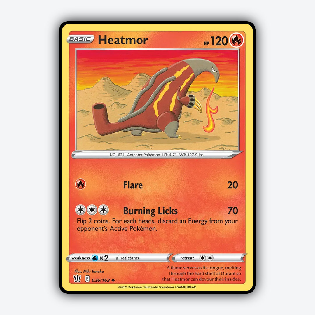 Heatmor 026/163 - Battle Styles Set - Card Rug