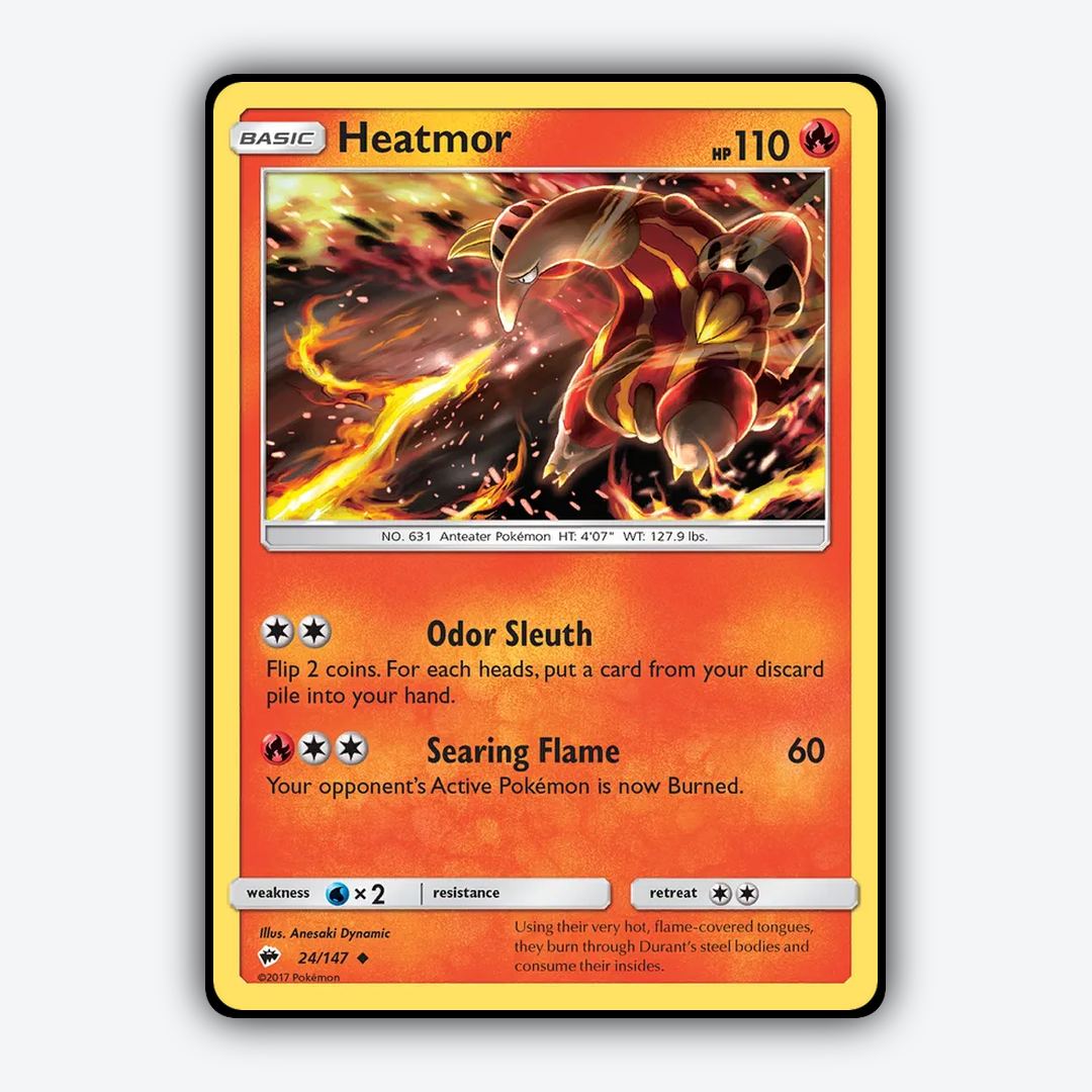 Heatmor 024/147 - Burning Shadows Set - Card Rug