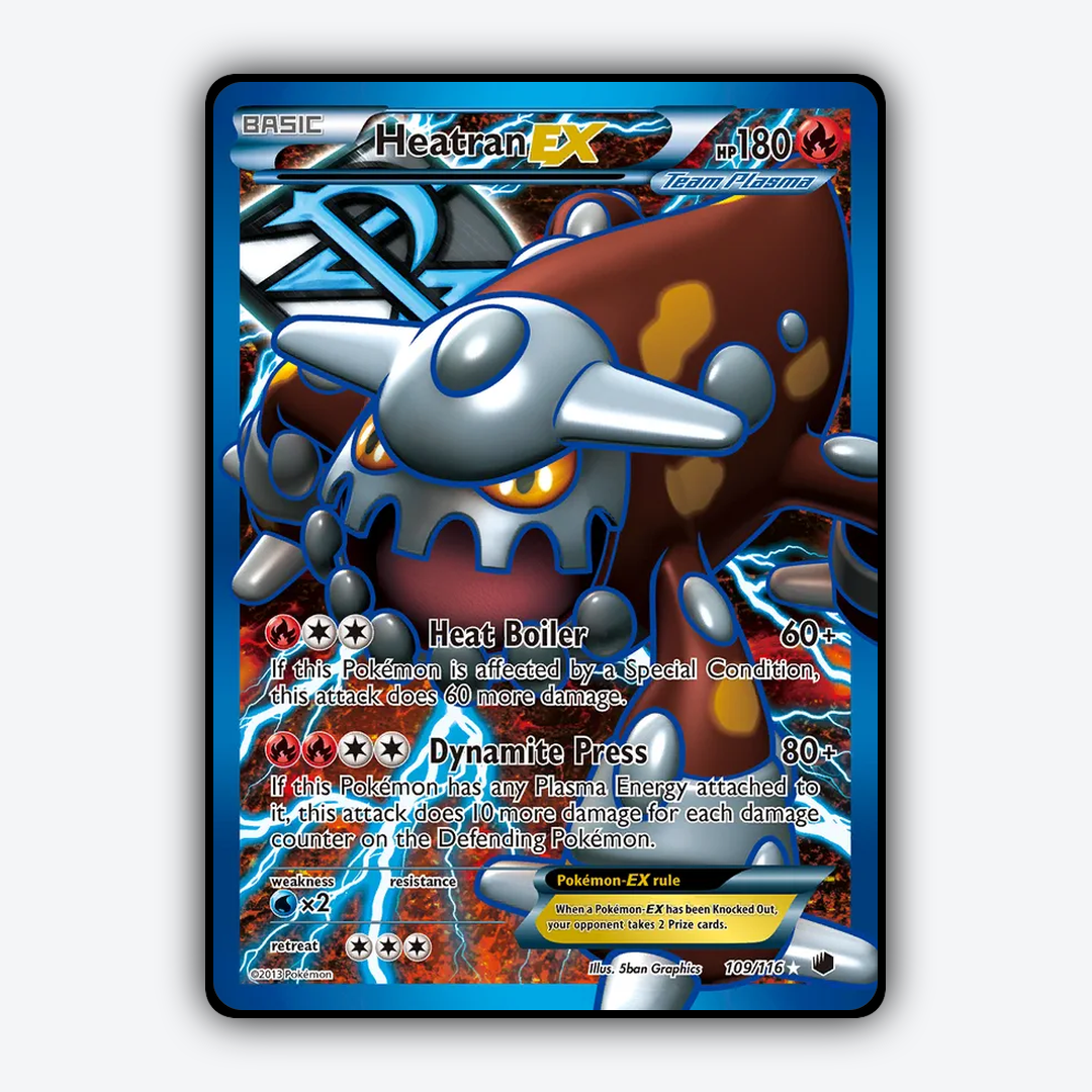 Heatran-EX 109/116 - Plasma Freeze Set - Card Rug