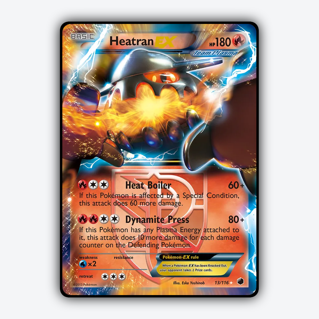 Heatran-EX 013/116 - Plasma Freeze Set - Card Rug