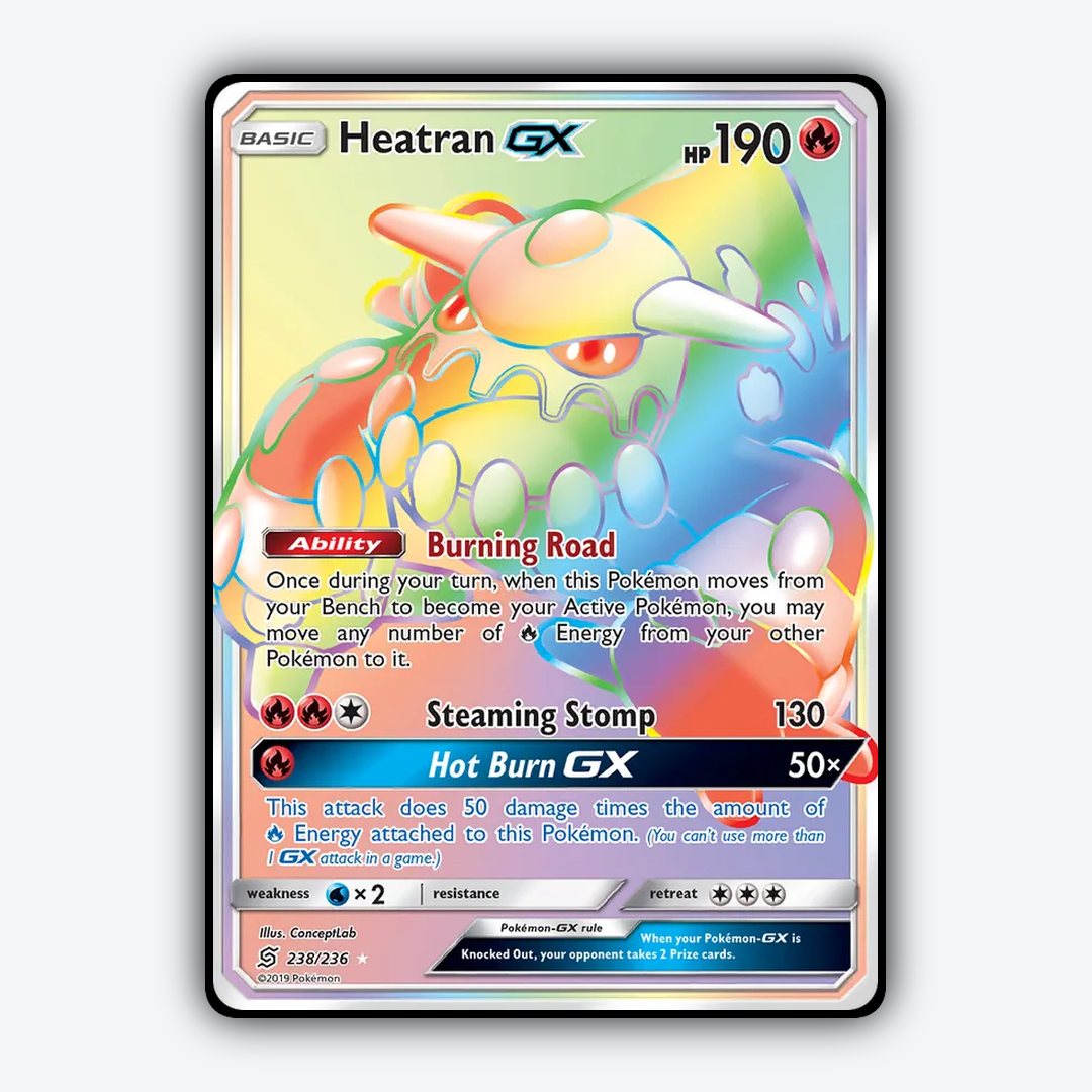 Heatran-GX 238/236 - Unified Minds Set - Card Rug