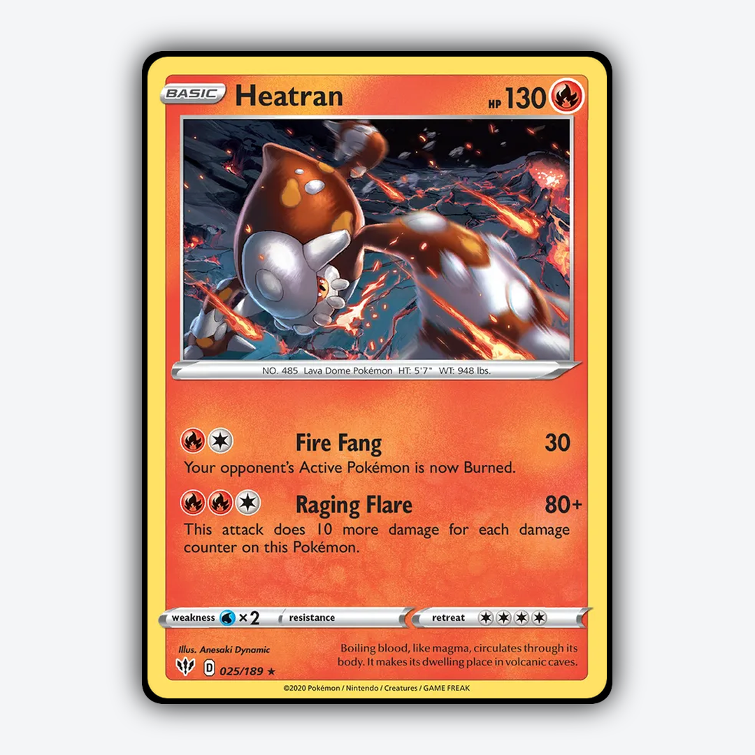 Heatran 025/189 - Darkness Ablaze Set - Card Rug